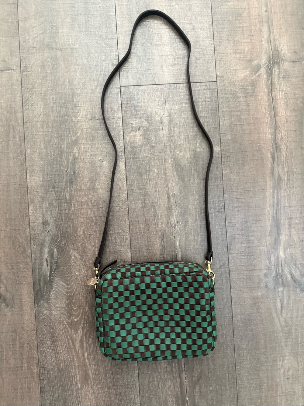 Clare V. Midi Sac Woven Crossbody Bag